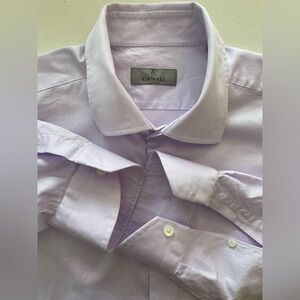 Canali - all cotton lilac color dress shirt Size 44 (17.5”neck)